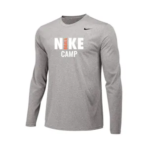 2025 Nike Basketball Camps Long Sleeve Shooter Shirt - Carbon Heather