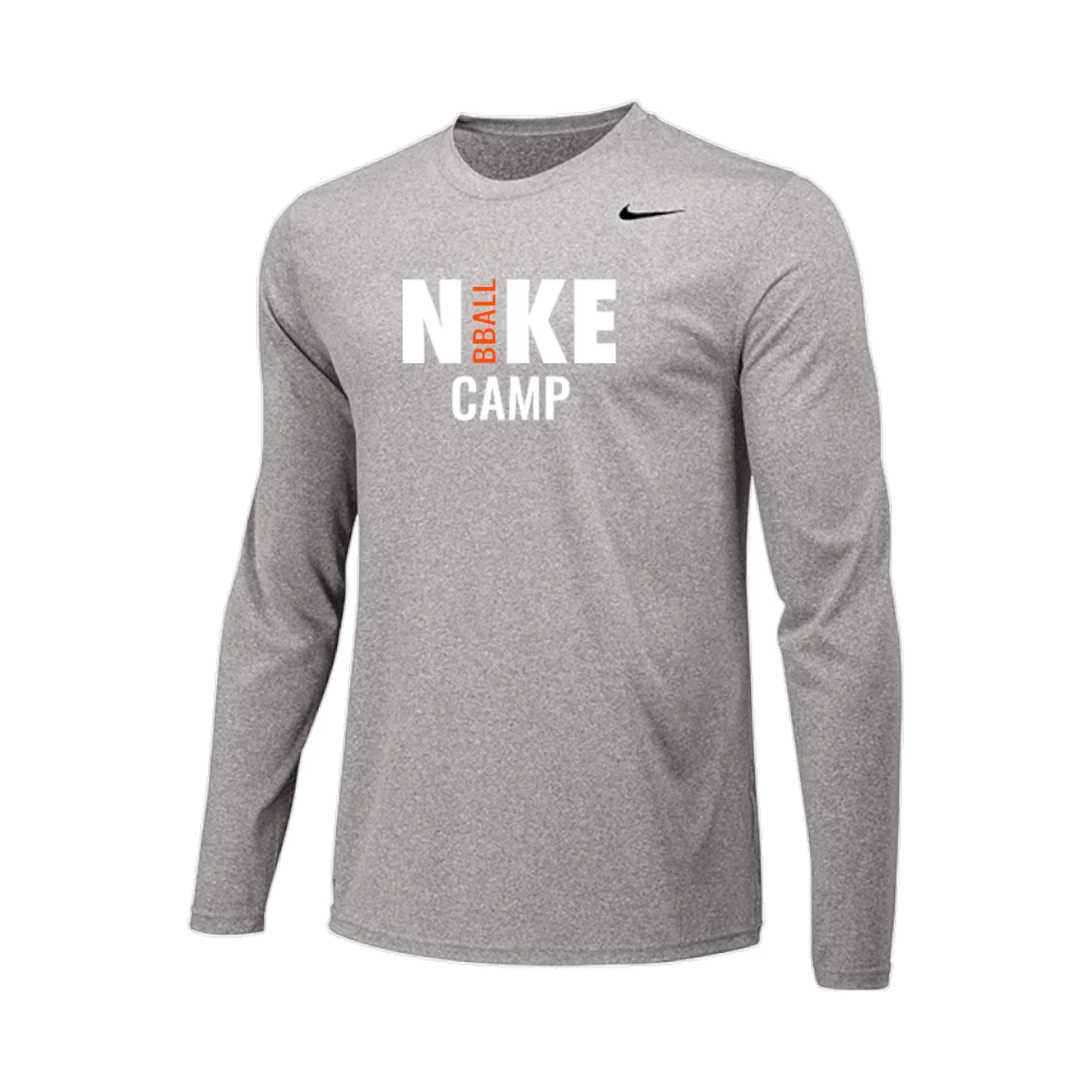 2025 Nike Basketball Camps Long Sleeve Shooter Shirt - Carbon Heather