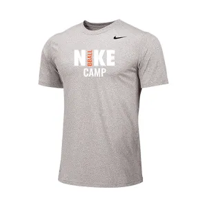 2025 Nike Basketball Camps Short Sleeve Dri-Fit Shirt - Carbon Heather