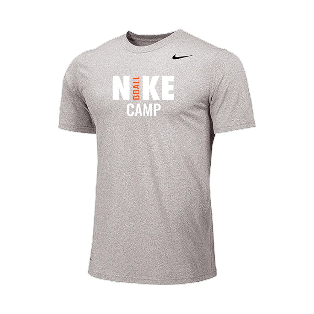 2025 Nike Basketball Camps Short Sleeve Dri-Fit Shirt - Carbon Heather