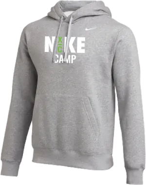 2025 Nike Cross Country Camps Club Fleece Pullover Hoodie - Heather Grey