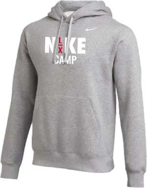 2025 Nike Lacrosse Camps Club Fleece Pullover Hoodie - Heather Grey