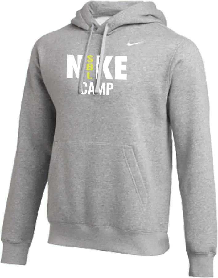 2025 Nike Softball Camps Club Fleece Pullover Hoodie - Heather Grey
