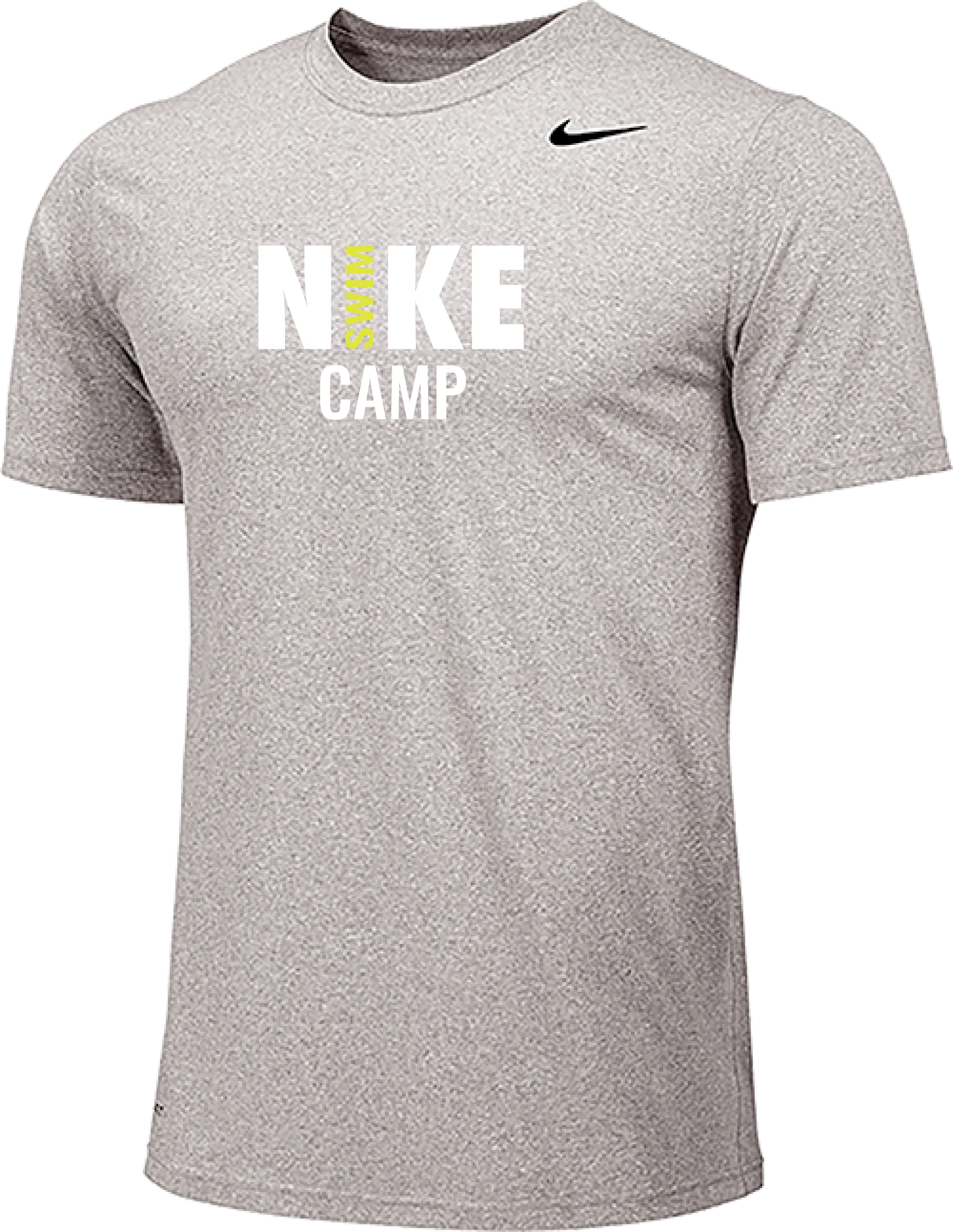 2025 Nike Swim Camps Short Sleeve Dri-Fit Tee - Carbon Heather