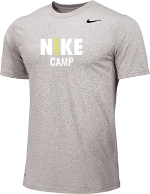 2025 Nike Swim Camps Short Sleeve Dri-Fit Tee - Carbon Heather
