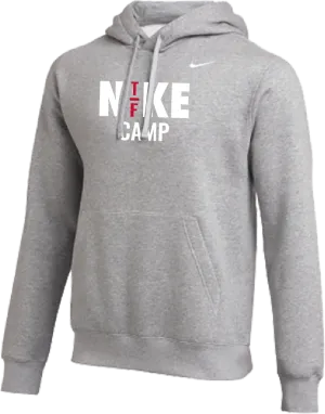 2025 Nike Track & Field Camps Club Fleece Pullover Hoodie - Heather Grey