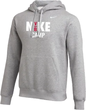 2025 Nike Volleyball Camps Club Fleece Pullover Hoodie - Heather Grey