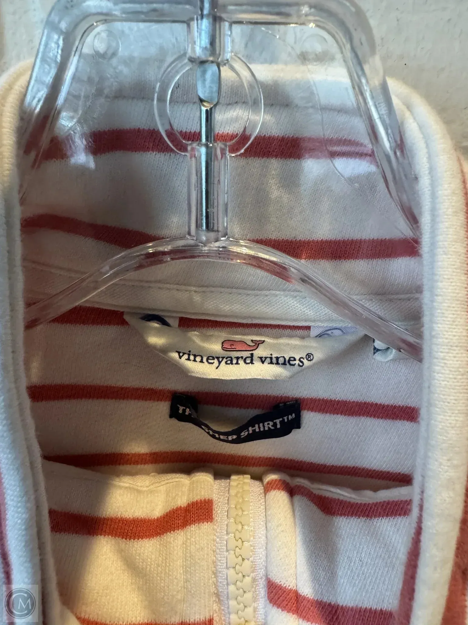 Athletic Sweatshirt Collar By Vineyard Vines In Pink & Red, Size: Xs