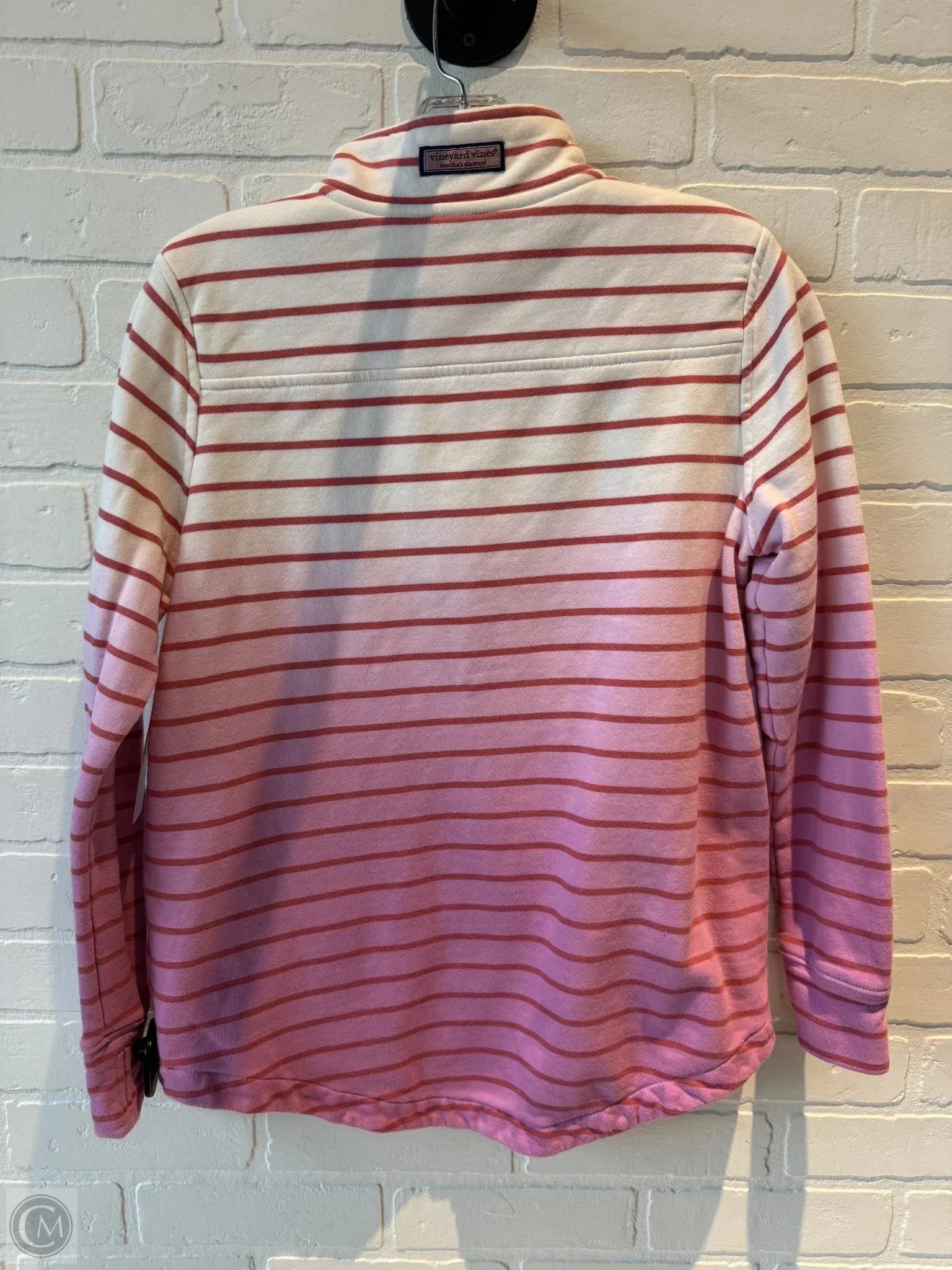 Athletic Sweatshirt Collar By Vineyard Vines In Pink & Red, Size: Xs