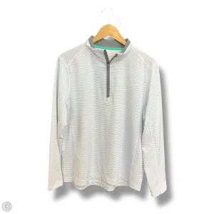 Athletic Top Long Sleeve Collar By Vineyard Vines In Blue & White, Size: M