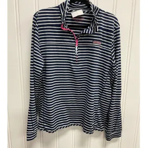 Athletic Top Long Sleeve Collar By Vineyard Vines In Striped Pattern, Size: Xl