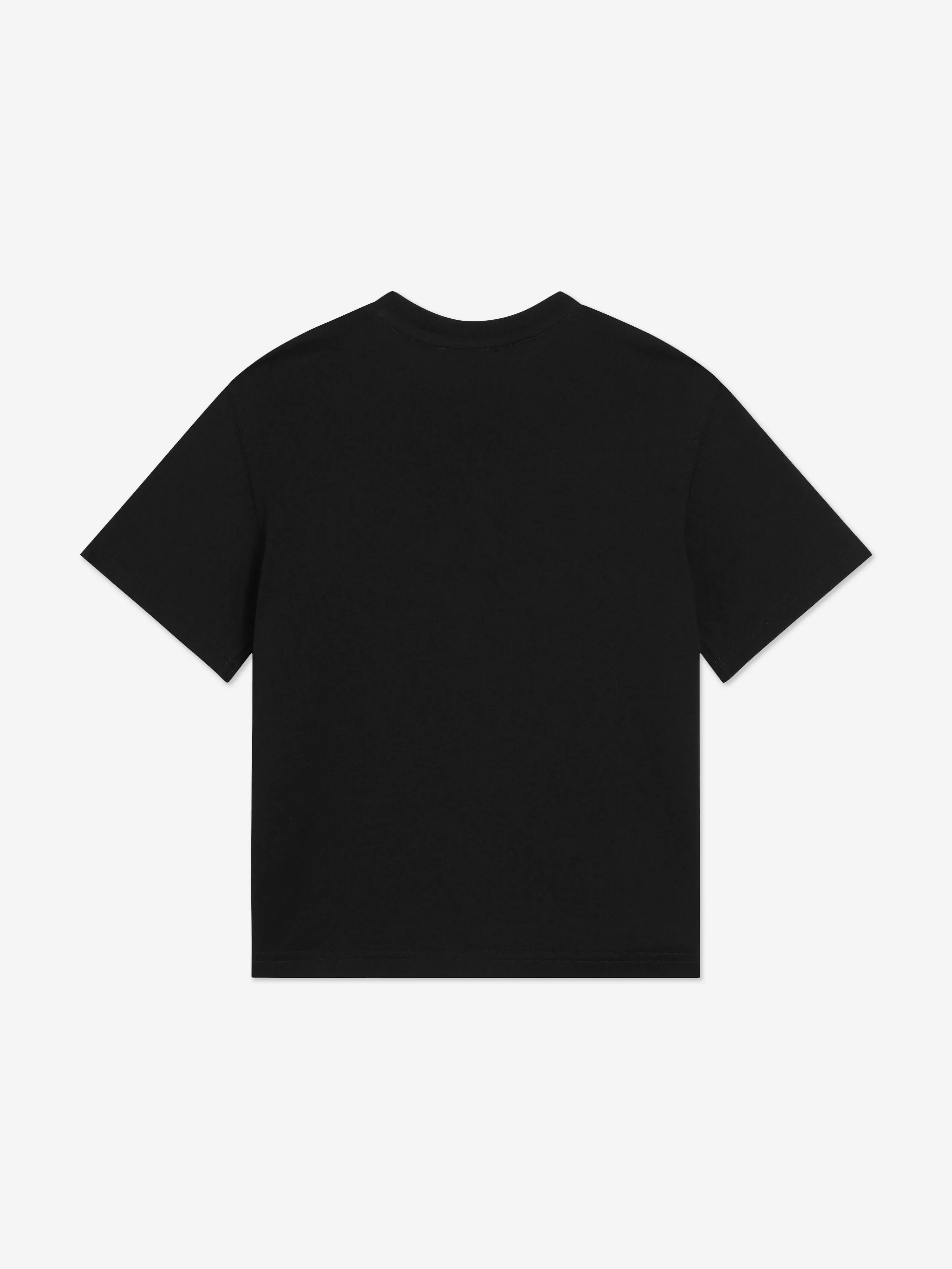 Boys Bandana Print Logo T-Shirt in Black