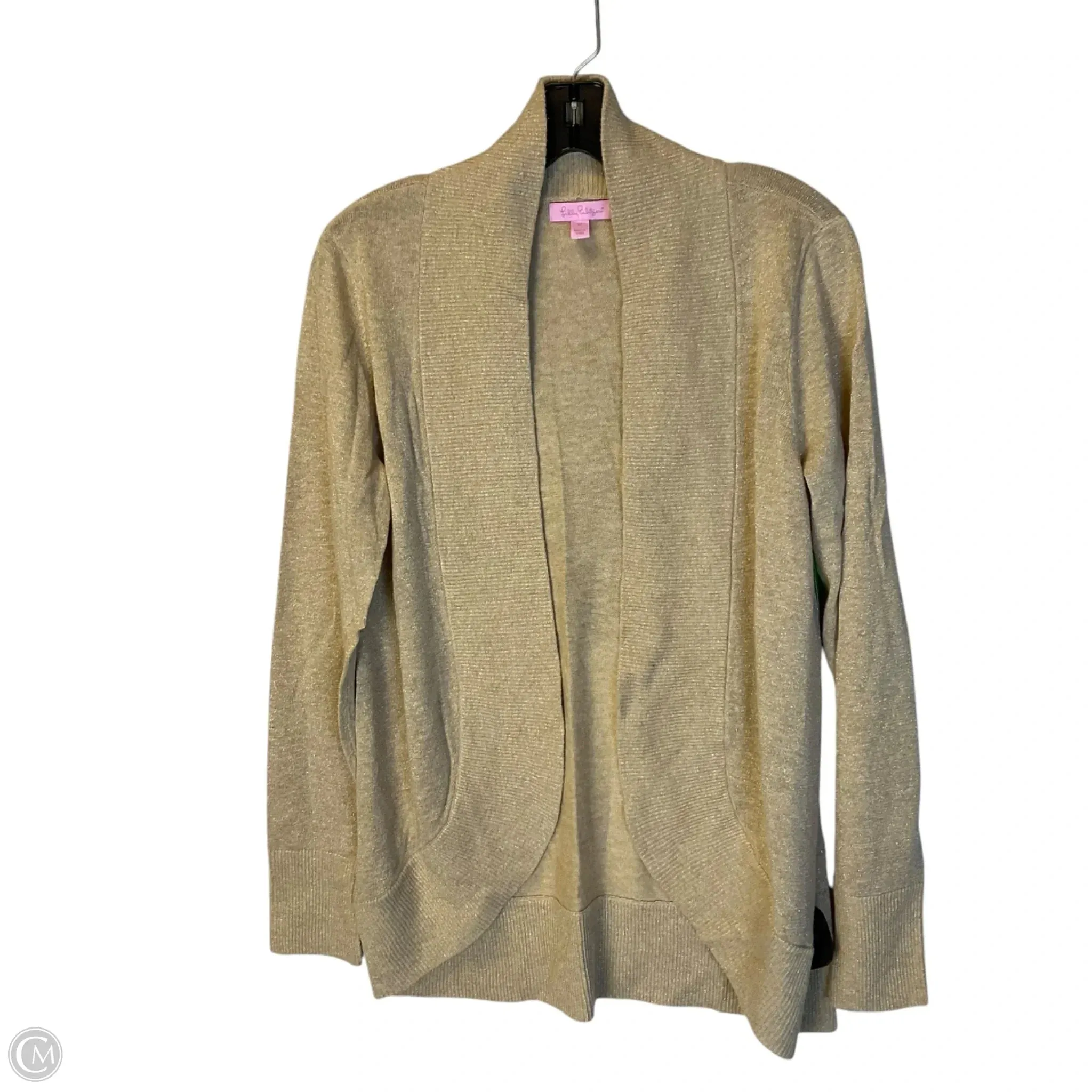 Cardigan Designer By Lilly Pulitzer In Gold, Size: M