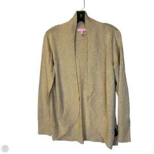 Cardigan Designer By Lilly Pulitzer In Gold, Size: M