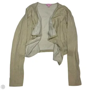 Cardigan Designer By Lilly Pulitzer In Tan, Size: M