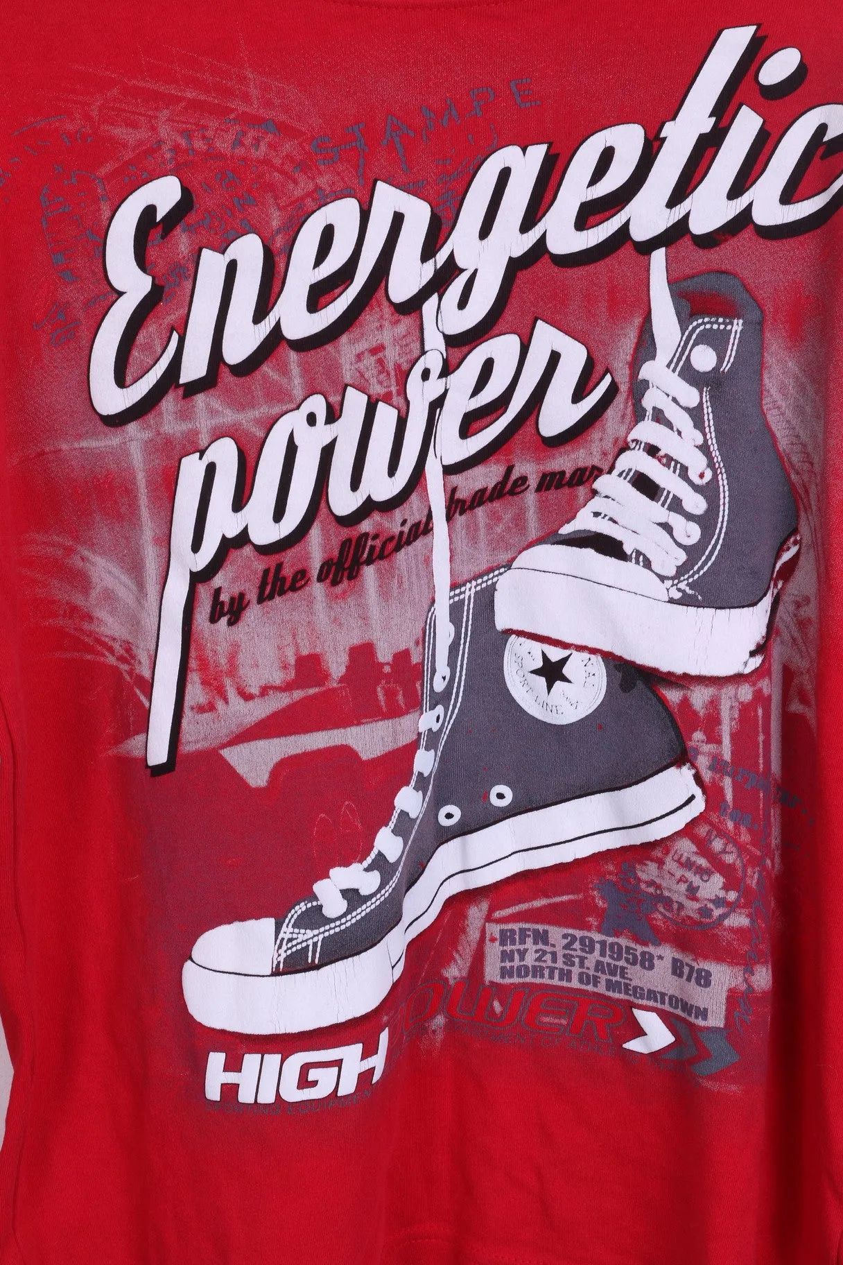 Casual Darx Youth XXL Shirt Long Sleeve Red Cotton Energetic Power