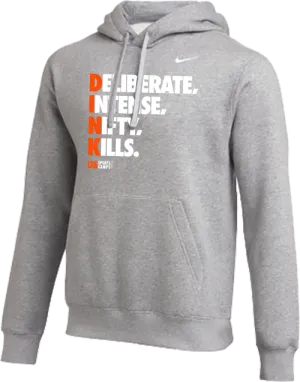 DINK Pickleball Fleece Pullover Hoodie - Heather Grey