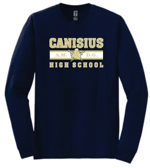 Gildan Long Sleeve Cotton Tee - Navy