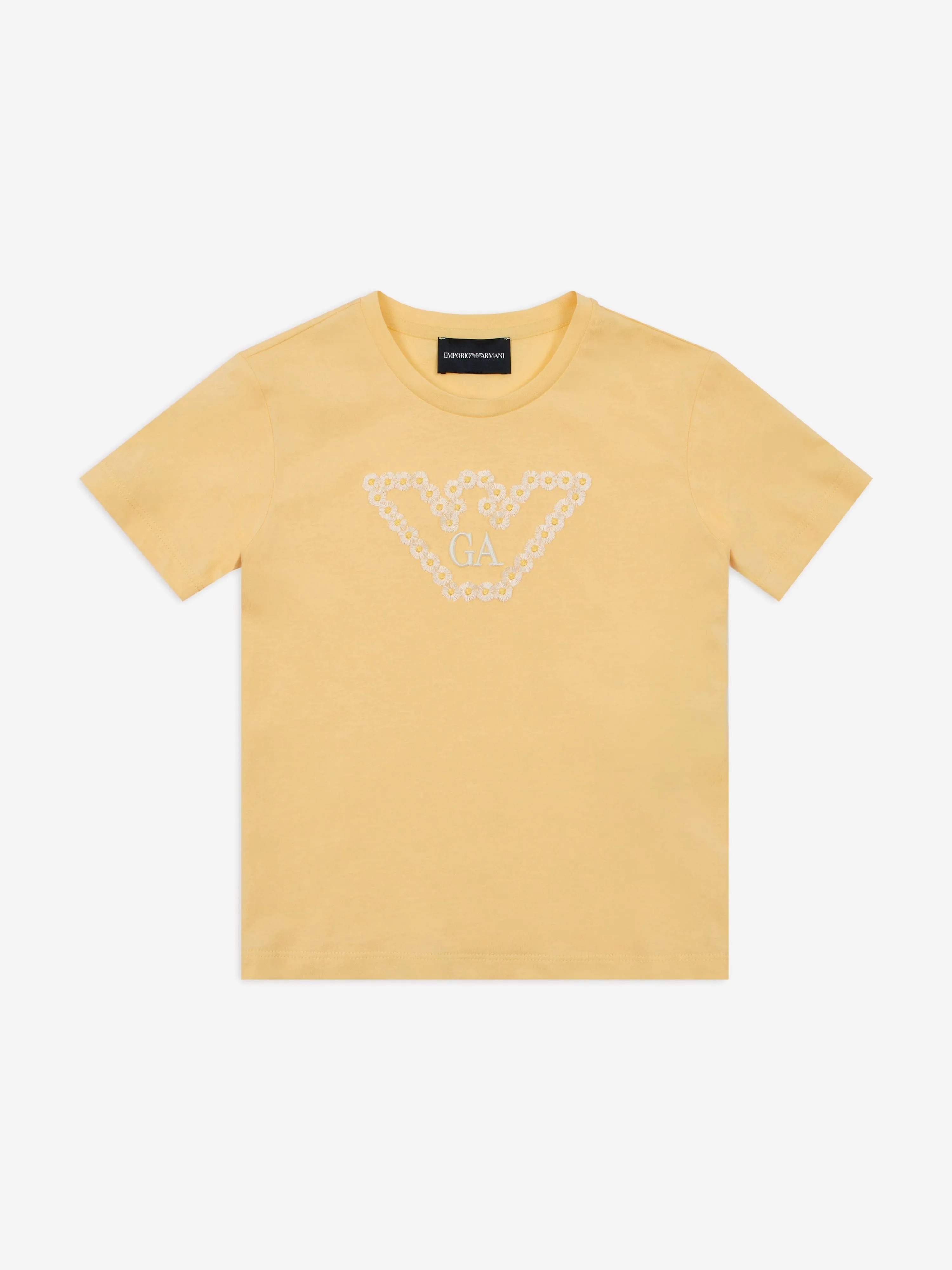 Girls Daisy Logo T-Shirt in Yellow
