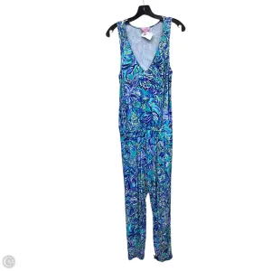 Jumpsuit Designer By Lilly Pulitzer In Blue & Green, Size: Xs