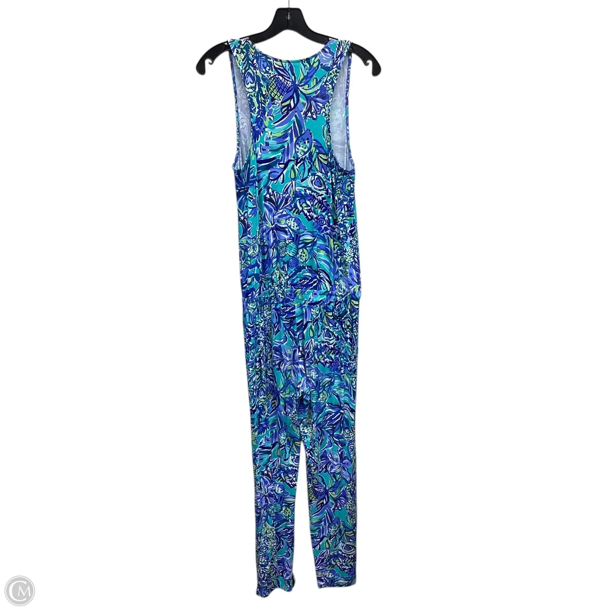 Jumpsuit Designer By Lilly Pulitzer In Blue & Green, Size: Xs