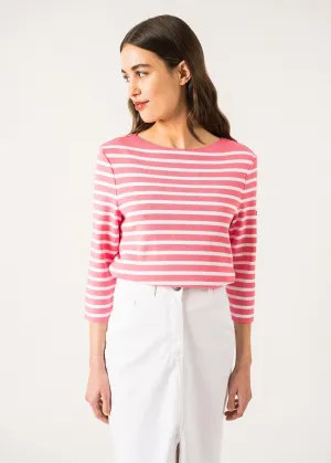 Marinire en coton Voissey - SAINT JAMES x Lilly Pulitzer (NEON/BLANC)