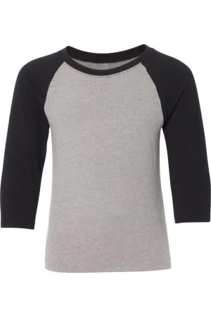 Next Level Youth CVC Three-Quarter Sleeve Raglan T-Shirt