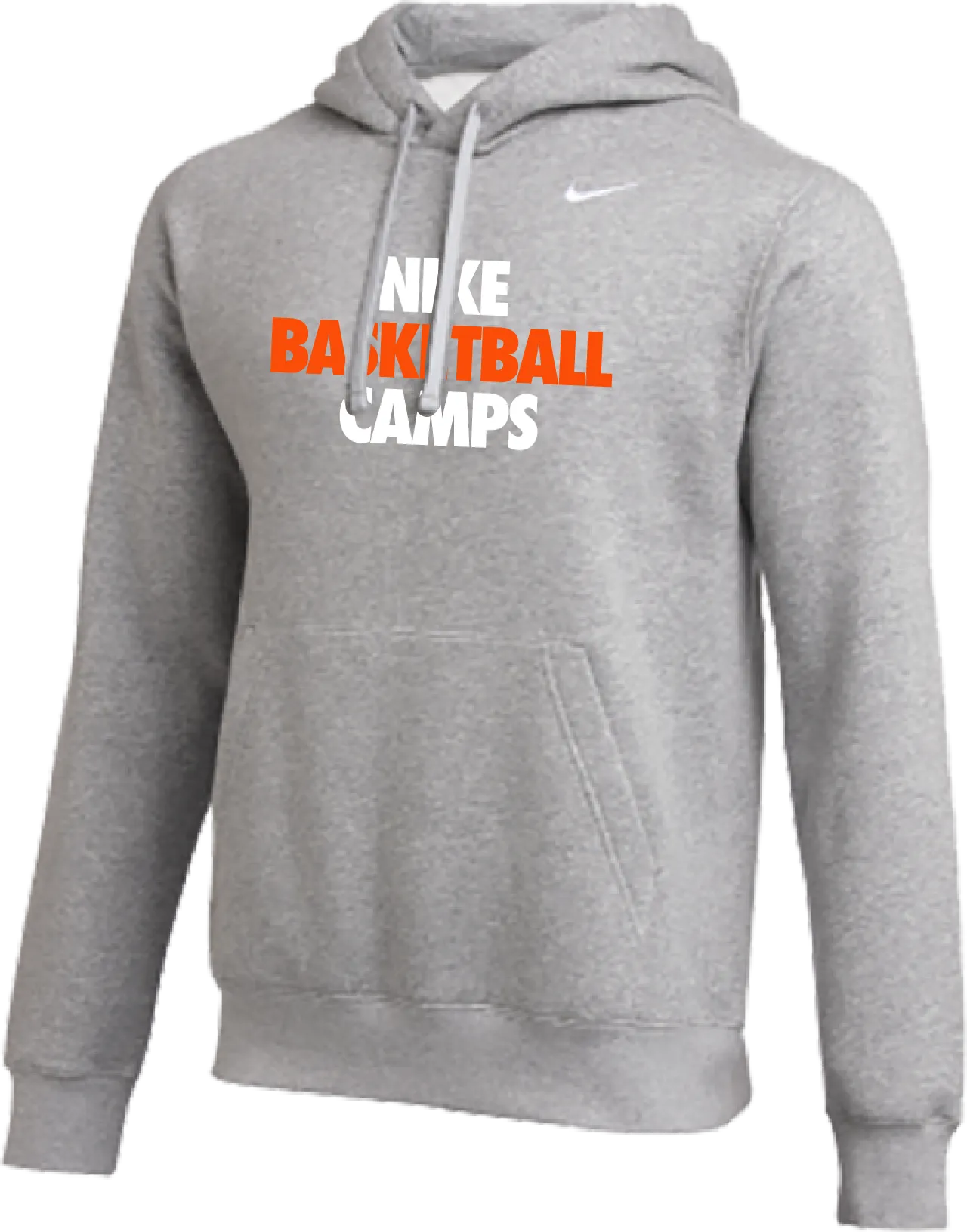 Nike Basketball Camps Club Fleece Pullover Hoodie - Heather Grey