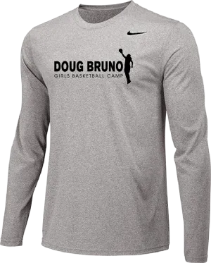 Nike Doug Bruno Basketball Camps Long Sleeve Shooter Shirt - Carbon Heather