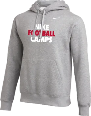 Nike Football Camps Club Fleece Pullover Hoodie - Heather Grey