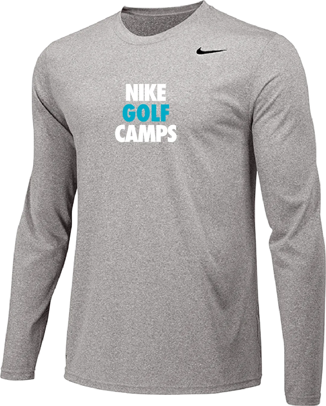 Nike Golf Camps Long Sleeve Dri-Fit Tee - Carbon Heather