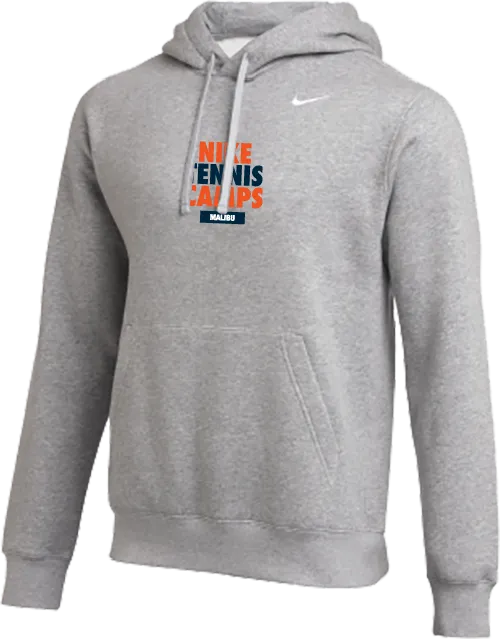 Nike Pepperdine Tennis Camps Club Fleece Pullover Hoodie - Heather Grey