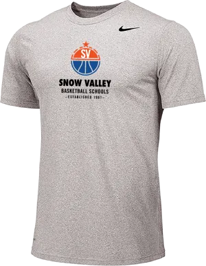 Nike Snow Valley Basketball Camps Short Sleeve Dri-Fit Practice Tee - Carbon Heather