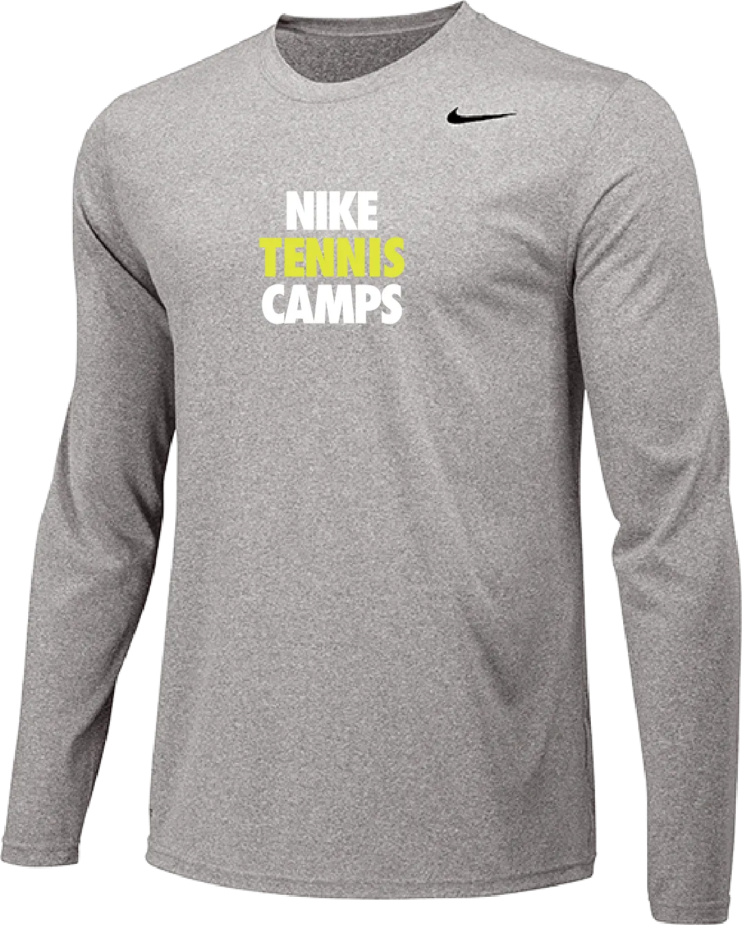 Nike Tennis Camps Long Sleeve Dri-Fit Tee - Carbon Heather