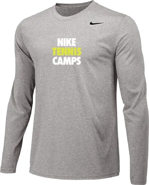 Nike Tennis Camps Long Sleeve Dri-Fit Tee - Carbon Heather