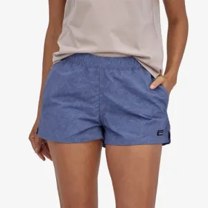 Patagonia Women's Barely Baggies Shorts - 2" - Monkey Flower: Current Blue