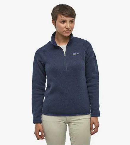 Patagonia Women's Better Sweater 1/4-Zip Fleece - New Navy