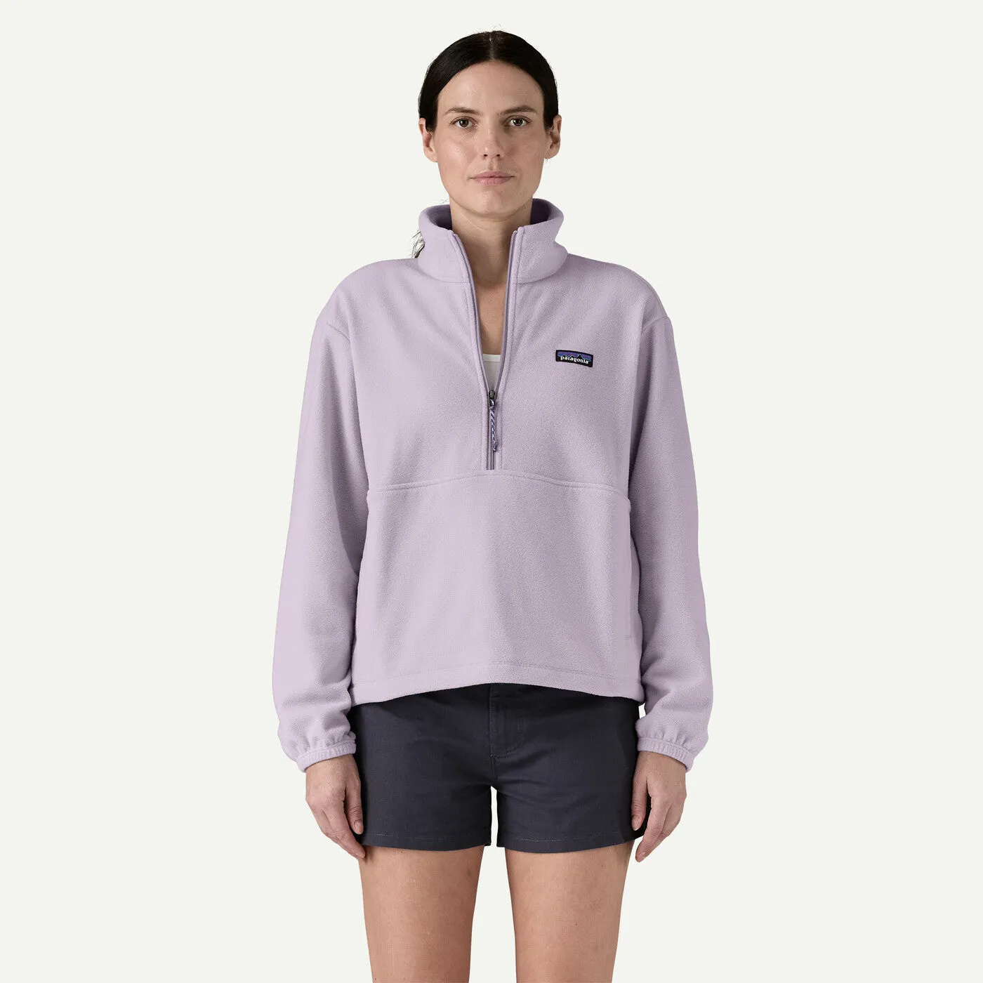 Patagonia Women's Micro D 1/2 Zip Fleece Pullover - Foxglove Purple (FGLP)