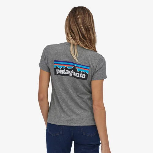 Patagonia Women's P-6 Logo Responsibili-Tee - Gravel Heather