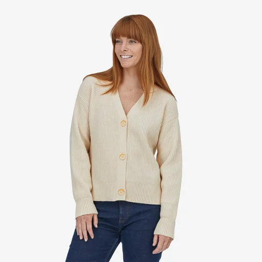 Patagonia Women's Recycled Wool-Blend Cardigan - Dyno White