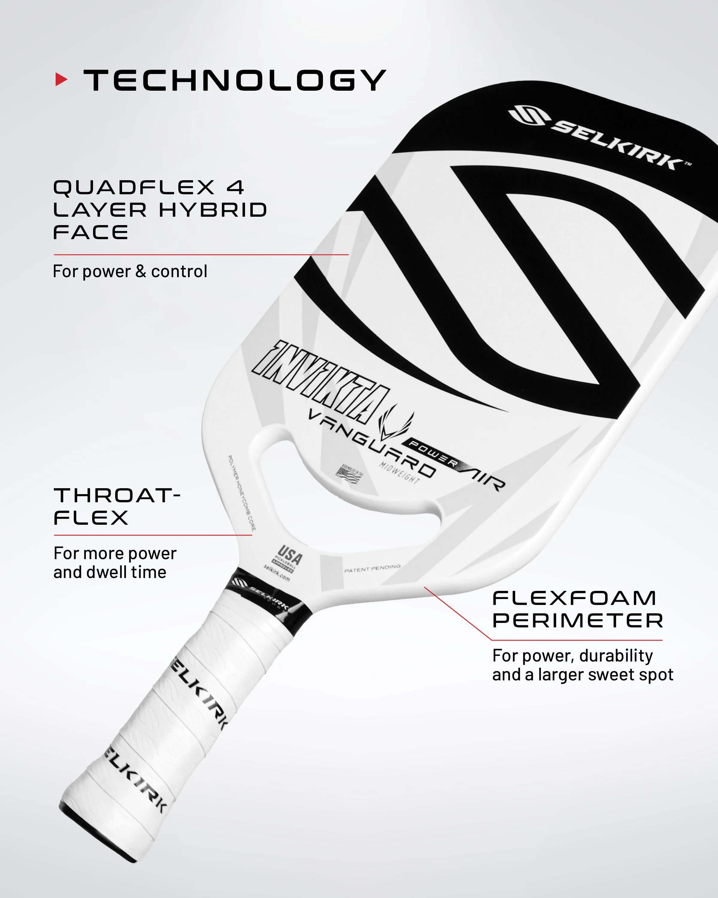 Selkirk Vanguard Power Air - Epic - Pickleball Paddle