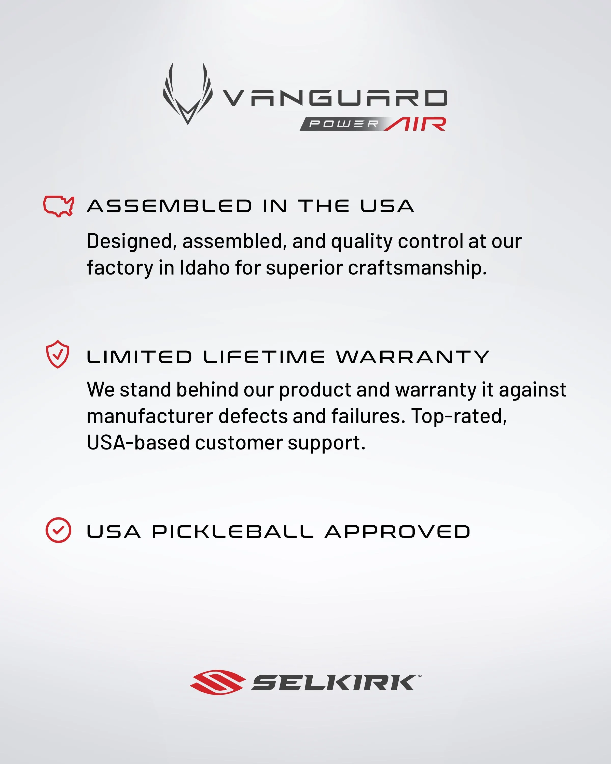 Selkirk Vanguard Power Air - Epic - Pickleball Paddle