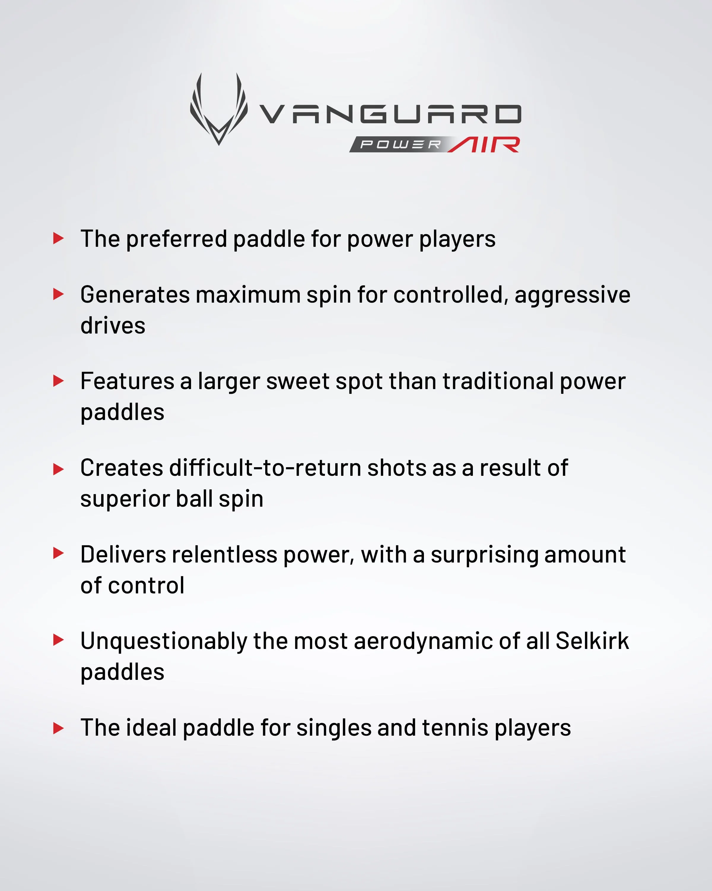 Selkirk Vanguard Power Air - Epic - Pickleball Paddle