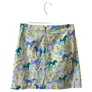 Skirt Designer By Lilly Pulitzer In Blue & Green, Size:4