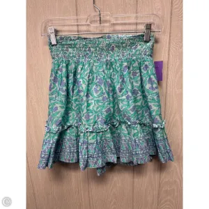 Skirt Mini & Short By Vineyard Vines In Blue & Green, Size: 2