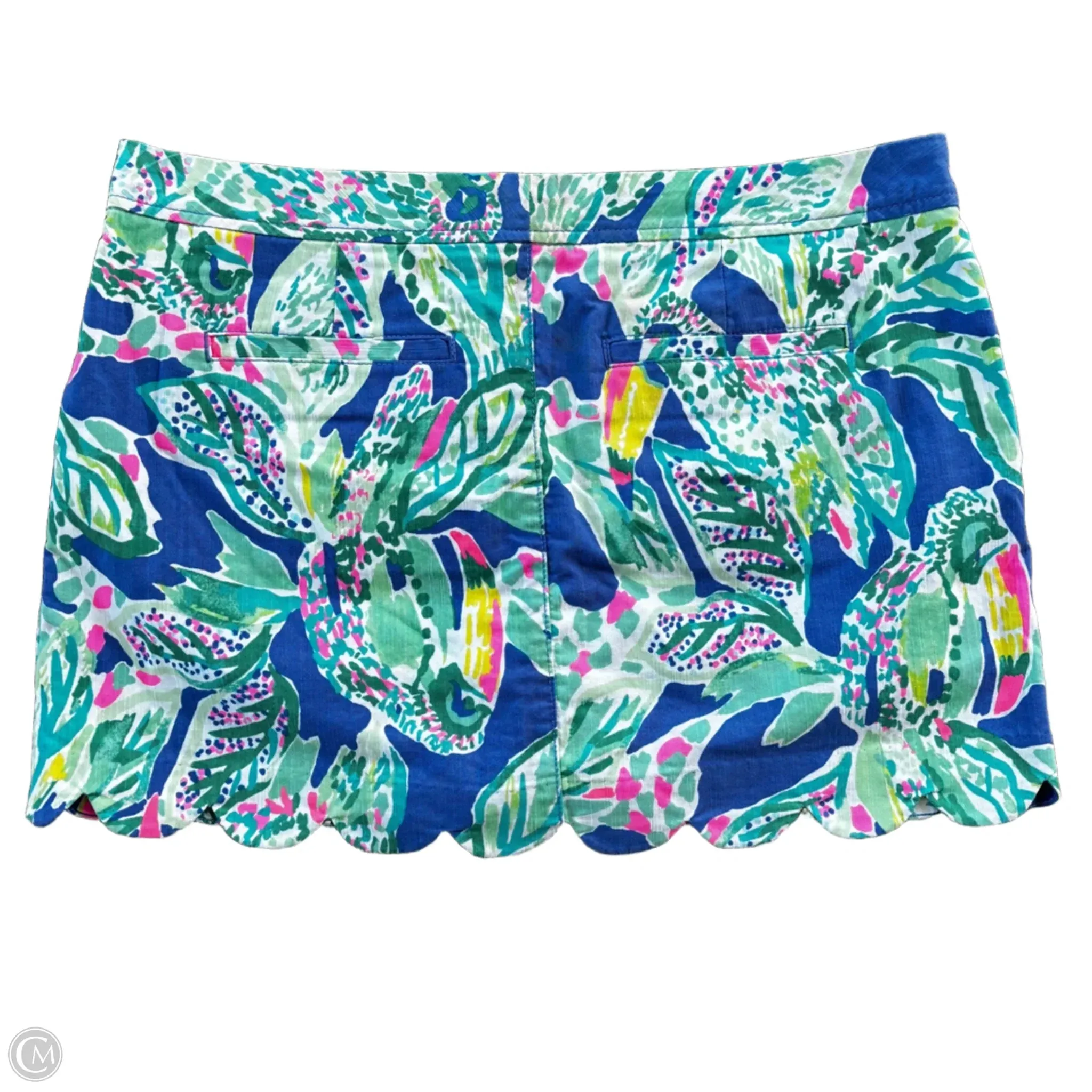 Skort Designer By Lilly Pulitzer In Blue & Green, Size: 12