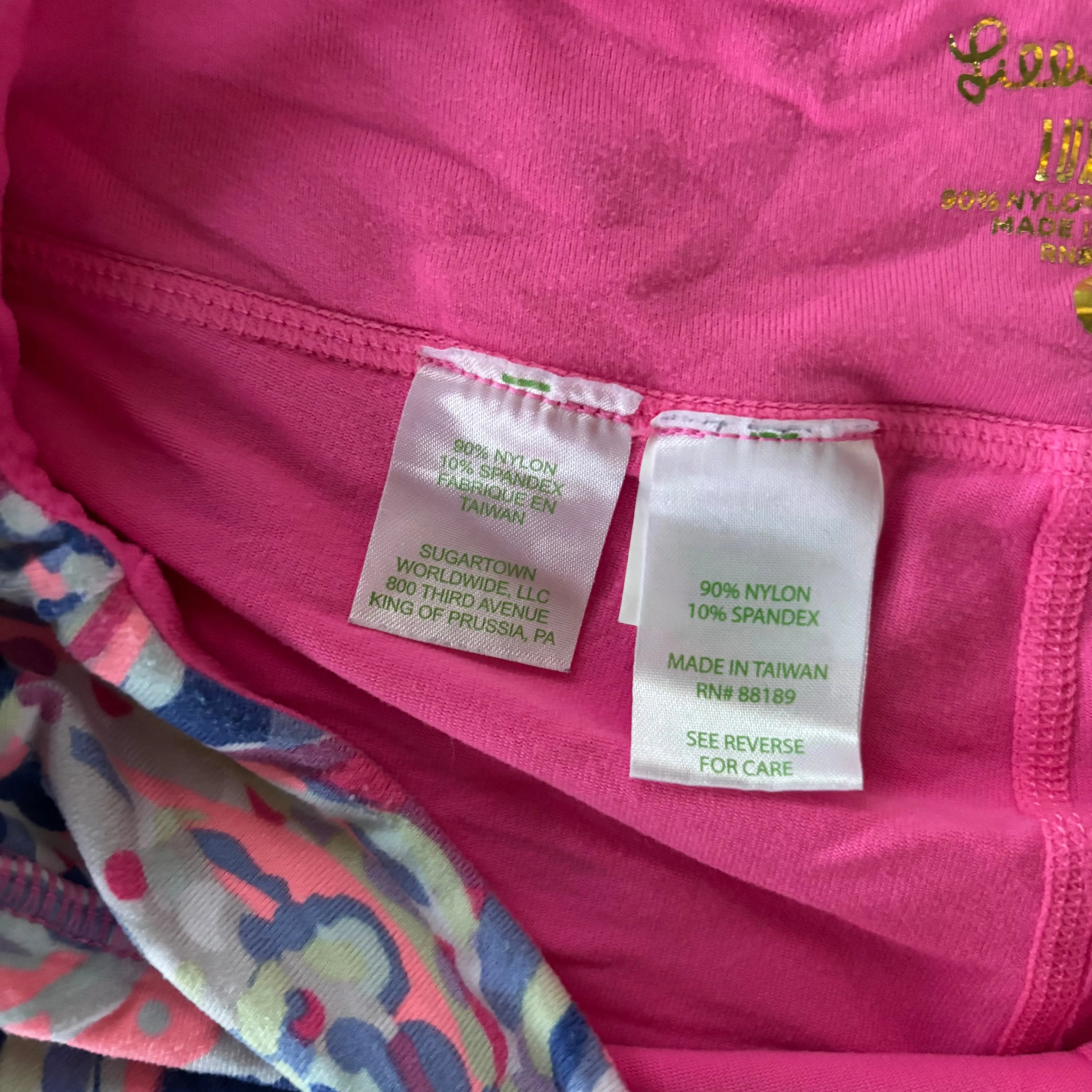 Skort Designer By Lilly Pulitzer In Blue & Purple, Size: M
