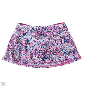 Skort Designer By Lilly Pulitzer In Blue & Purple, Size: M