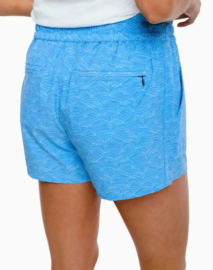 Southern Tide Coastal Wave Performance Short - Boat Blue