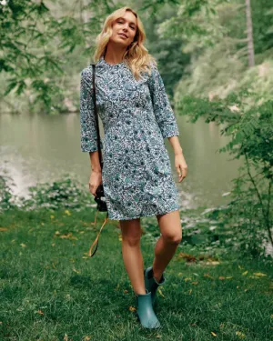 Southern Tide Kambry Fluer Printed Dress - Low Tide Blue